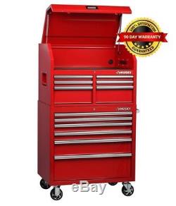Husky 36 In 12 Drawer Tool Chest And Cabinet Combo In Red H4ch1r