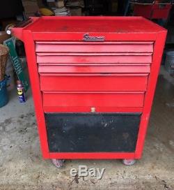 Vintage Snap On Kra377a Roll Coaster Cab Tool Box Cabinet With Key