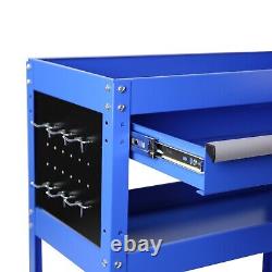 1-Drawer Rolling Tool Cart Tool Storage Cabinet with Wheels and Locking System