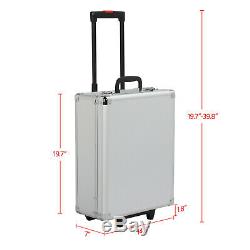 1099pcs Portable Rolling Tool Box with Tools Mechanic Tool Set Kit Case Organizer
