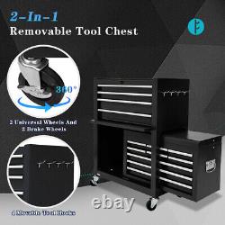 13-Drawer Tool Chest with Wheels, 2 in 1 Detachable Rolling Tool Chests with Lock