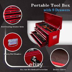 13 Drawers 2 in 1 Tool Chest &Cabinet Rolling Garage Box Organizer