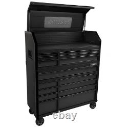 15-Drawer Combination Rolling Tool Chest Top Tool Cabinet with LED Light