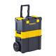 19 Detachable Mobile Tool Box 3 In 1 Portable Large Rolling Chest Storage Black