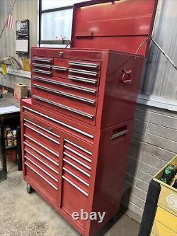 1984 Snap On Tool Box Stack Top Middle Lower Rolling Cabinet