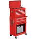 2 Pcs Rolling Tool Cabinet Storage Chest Box Garage Box Organizer With 6 Drawers