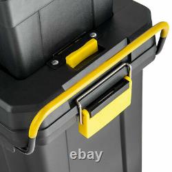 2-in-1 Portable Rolling Toolbox Storage Solution Multi-Purpose
