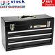2 In 1 Rolling 20 Tool Box Organizer Chest With 3 Sliding Steel Drawer Durable Us