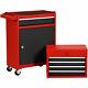 2 In 1 Rolling Garage Box Tool Chest & Cabinet With Sliding Drawers Tool Organizer