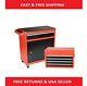 2 In 1 Rolling Tool Box Organizer Tool Chest With 5 Sliding Drawers Utility