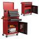 2-in-1 Tool Storage Cabinet Tool Box Rolling Detachable With Lockable Drawers