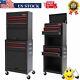 20'' Garage Rolling Tool Chest 5 Drawer Storage Cabinet Organizer Combo Mobile