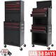 20-in 5-drawers Rolling Tool Chest & Storage Organizer Cabinet Combo With Wheels