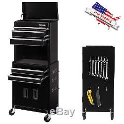 20 Rolling Tool Chest Drawer Combo Toolbox Garage Workshop Cabinet Cart Roller