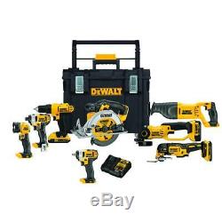 20-Volt MAX Lithium-Ion Cordless Combo Kit 8-Tool Toolbox Top Quality Rolling