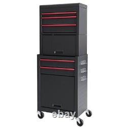 20 in 5-Drawer Rolling Tool Chest and Cabinet Combo Removable Toolbox Organizer