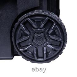 21.5-in Black Plastic Wheels Lockable Tool Box3452