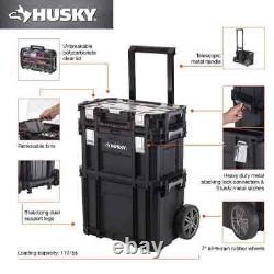 22 In. Connect Rolling System Tool Box Husky Storage Piece In Workshop Tote