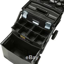 22 Inch 4 in 1 Cantilever Mobile Work Center Tool Box Lockable Rolling Wheels