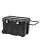 23 In. 50 Gallon Mobile Tool Box Portable Stanley Rolling Chest Black Lid New