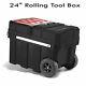 24 Portable Rolling Removable Tray Bins Tool Box Garage Utility Workshop Cart