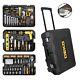255 Piece Tool Set With Rolling Tool Box Metric Socket Wrench Hand Tool Kit Case
