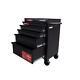 27 In. 5-drawer Rolling Cabinet Tool Chest In Textured Black Free Shipping! New
