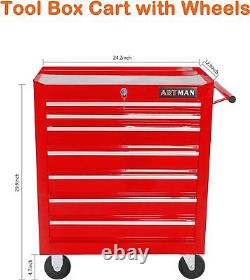 29.9H Rolling Tool Chest with 7-Drawers Tool Box, Tool Storage Organizer Cabinet