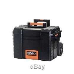 3 PIECE SET RIDGID Portable Tool Storage Box Organizer Rolling Cart Case Chest