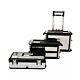 3-part Mobile Tool Box Chest On Wheels Rolling Storage Box Modular Rolling Tool