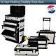 3 Part Rolling Stacking Trolley Tool Box Chest Organizer Cabinet Metal Portable