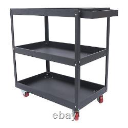 3-Tier Heavy Duty Rolling Utility Tool Cart Service Organizer Storage Trolley