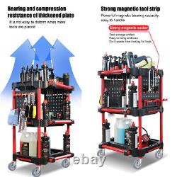 3 Tier Rolling Tool Cart Garage Storage Organizer Utility Car Trolley Tray Box