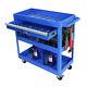 3 Tier Rolling Tool Cart Lockabletool Box Garage Storage Organizer Utility Cart