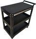 3 Tier Rolling Tool Cart, Utility Drawer Tool Cart With Wheels, 350 Lbs Capacity