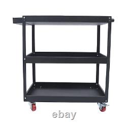 3-Tier Rolling Utility Tool Service Cart Organizer Storage Trolley Heavy Duty