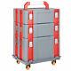 3 In 1 Rolling Tool Box Set Stackable Portable Abs Tool Chest Storage Organizer