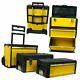 3-in-rolling Tool Box With Wheels, Foldable Comfort Handle, And Removable 1