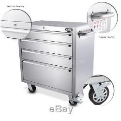 30 Tool Chest Box Stainless Steel 4 Drawer Cabinet Rolling Cart Garage Hot O2X9