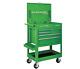 30 In 5 Drawer Green Mechanic's Cart Tool Storage Rolling Workstation Auto Shop