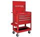 30 In5 Drawer Red Mechanic's Cart Chest Box Auto Shop Roll Swivel Tool Storage
