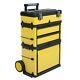 33 Inch High Portable Rolling Trolley Tool Box Great For Work Vans And Trucks