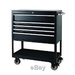 36 Steel Rolling Tool Storage Box with 5 Drawer Service Cart Tool Chest