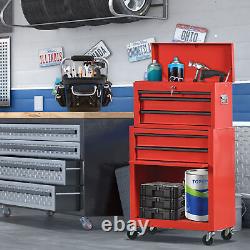 39.46in H 5-Drawer Rolling Tool Cart Toolbox For Garage Repair Shop Workshop US
