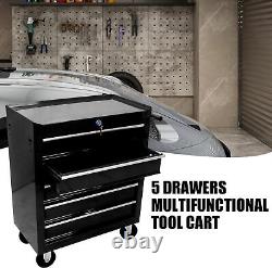 4/5/6/7 Drawer Rolling Tool Chest, Rolling Tool Box Steel Storage Cabinet Cart