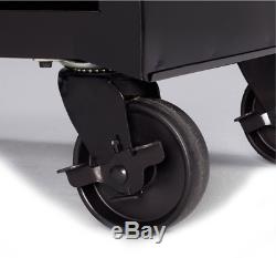 4-Drawer Rolling Tool Cabinet Ball-Bearing Slides Chest Mechanic Storage Black