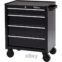 4-Drawer Rolling Tool Cabinet with Ball-Bearing Slides, 26W