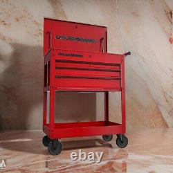 4 Drawer Rolling Tool Cart 30 in Tech Cart Tool Storage Organizer Chest Cabinet