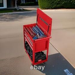 4 Drawer Rolling Tool Cart 30 in Tech Cart Tool Storage Organizer Chest Cabinet