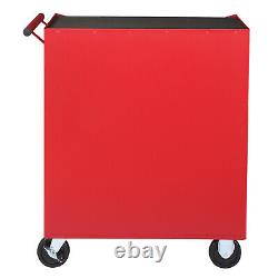 4-Drawer Rolling Tool Cart Tool Storage Cabinet Tool Organizer Box with Handle